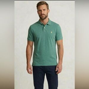 Polo Ralph Lauren 100% cotton Classic Fit Dark Green Short Sleeve Polo Shirt S